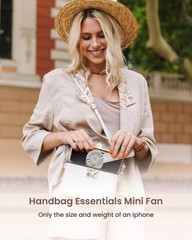 Portable Mini Handheld Turbo Fan, 4 Speed High Velocity Personal Cooling Devi…
