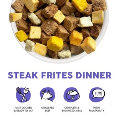 Weruva Dog Freeze Dried Steak Frites Dinner Sirloin Tip Egg Pumpkin Sweet