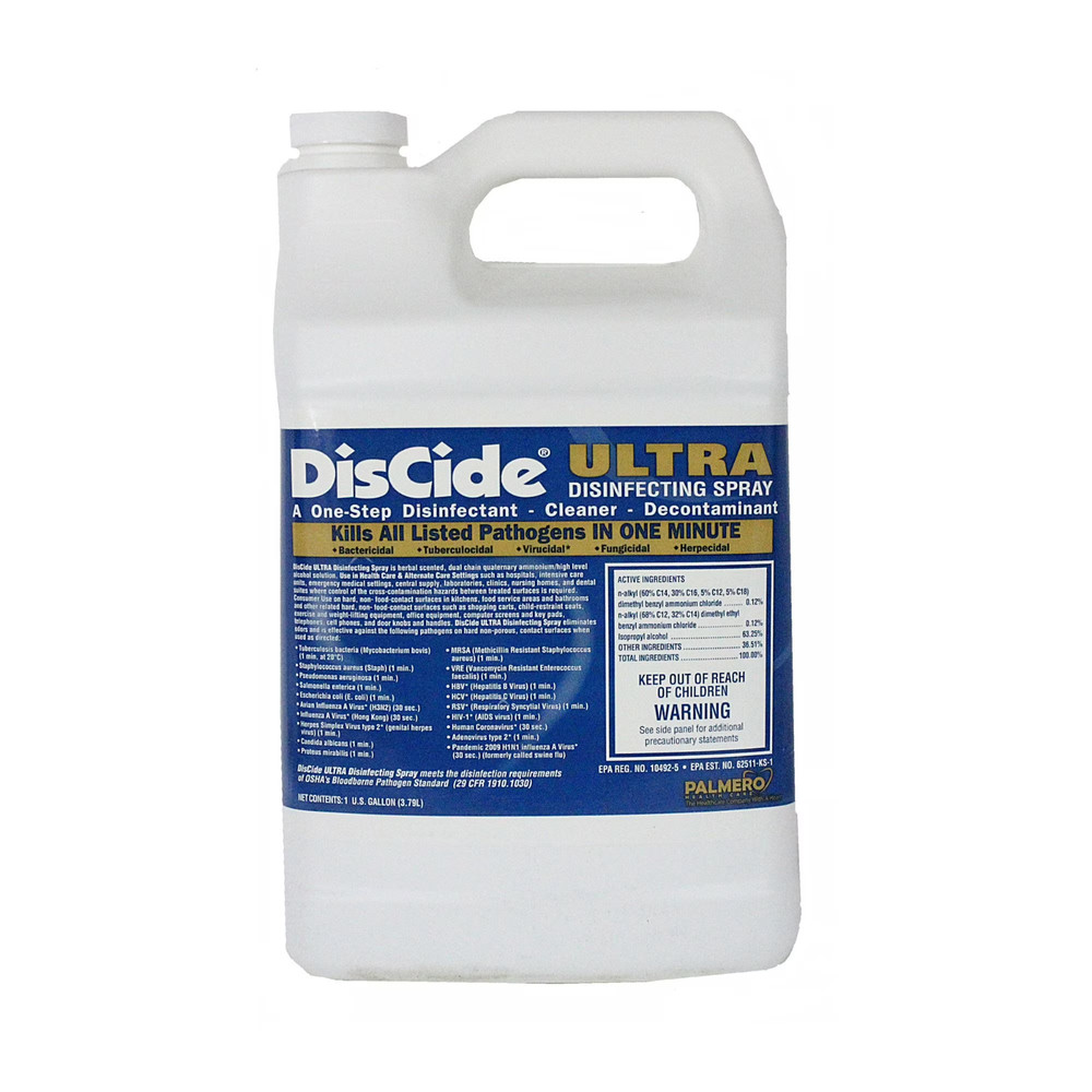 DisCide Ultra Disinfectant Spray Cleaner Liquid 1 gallon, Herbal Scent- 1 Count