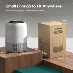 Air Purifiers for Home with H13 Quiet HEPA Filter Up to 1076 Ft² for Pet Hair…