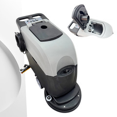 110V Corded Commercial Floor Scrubber Washing Brushing Drying for Hotels & Malls
