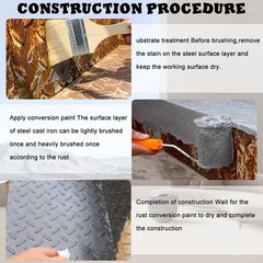 Weatherproof Rust Converter Paint for Metal, Remover Metal and…