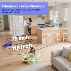 Handheld Steam Cleaner, 10s Fast Handheld Heating Steamer for Cleaning 15-in-1 H