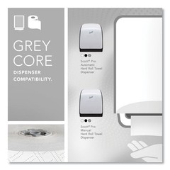 Scott 25703 1,150′ 1-Ply Paper Towel Rolls – Gray Core/White (6/CT) New