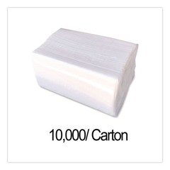 GEN TFOLDNAPKW 1-Ply 7″ x 13-1/4″ Tall-Fold Napkins – White (10000/CT) New
