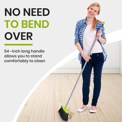 Trueyee Green Indoor Broom 54 Long Handle House Broom For Floor Cleaning