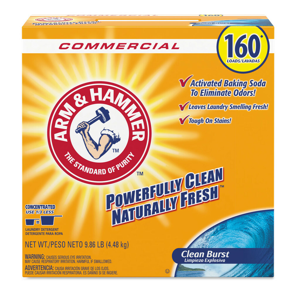 Arm & Hammer 3320000109 9.86 lbs. Laundry Detergent – Clean Burst (3/CT) New