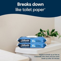 4X Cottonelle Flushable Wipes Ultra Fresh XL Wet Wipes 60 Wipes Each