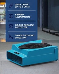 ALORAIR Air Mover Carpet Dryer Variable Speed Industrial Floor Blower Drying Fan