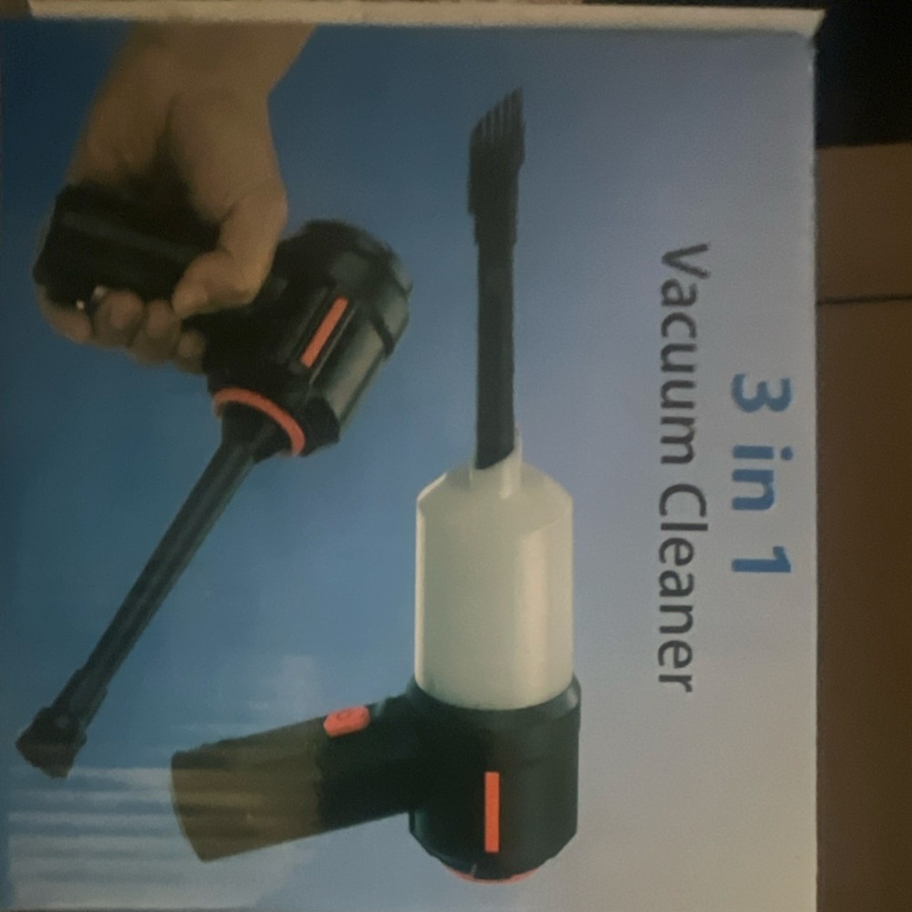 3 in 1 Cordless Bagless Handheld Vacuum w/ Blower, Crevice Tool & Brush