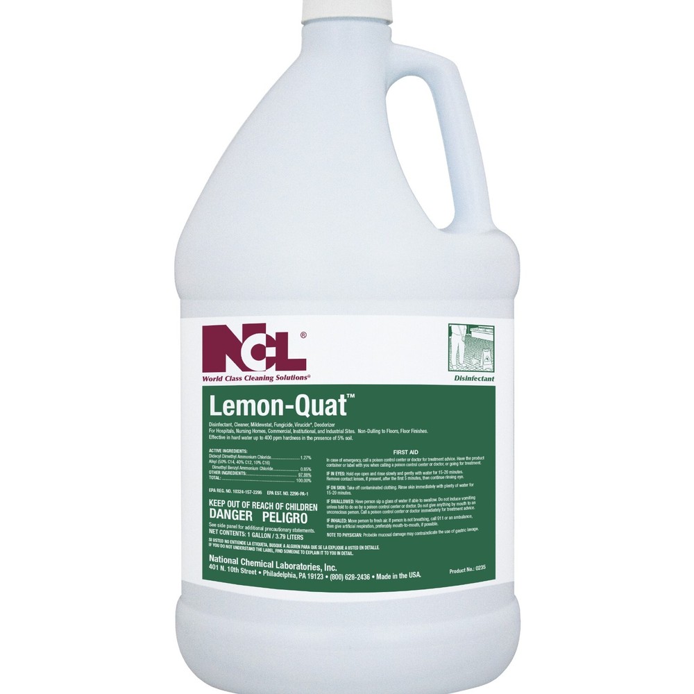 National Chemical Lemon-Quat Disinfectant Cleaner 4/1 Gal (NCL-0235-29)