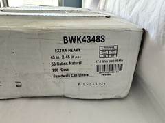 High Density Industrial Can Liners, 56 gal, 16 microns, 43 x 48, 200 Ct.