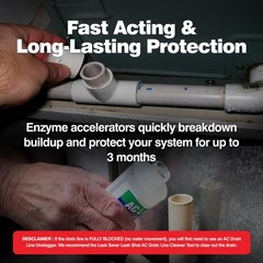 AC Drain Line Cleaner – 2 Pack / 6 Month Supply – Cleans HVAC drain lines, AC li