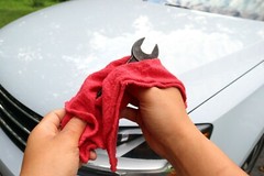 Pack of 10 Red Shop Towels – 12 x 14 Cleaning Rags for Homes Cars Auto Garage