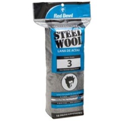 RED DEVIL 0316 #3 GRADE COARSE STEEL WOOL PAD (CASE OF 96)