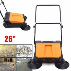 26″ Large Area Floor Push Sweeper Commercial Industrial Floor Clean Tool Outdoor