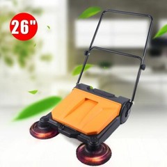 26″ Large Area Floor Push Sweeper Commercial Industrial Floor Clean Tool Outdoor