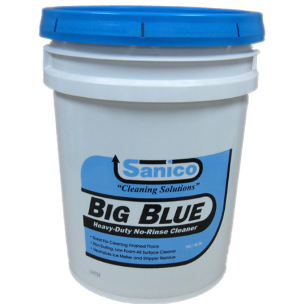 5 Gallon Pail Sanico Big Blue Concentrated Heavy-Duty No-Rinse Cleaner