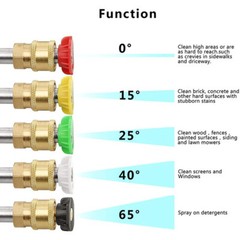 4350 PSI high-pressure cleaning water gun+turbine rotating nozzle