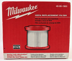 Milwaukee Tool 49-90-1900 Cartridge Filter, Fits Milwaukee 0880-20 Vacuum
