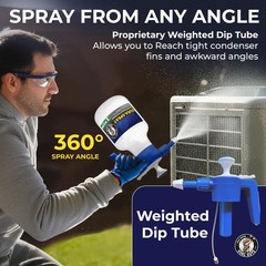 DuraSpray Coil Cleaner Pump Sprayer | 48oz Sprayer, Yellow