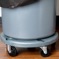 Professional Heavy Duty Brute Trash Can Rolling Dolly 18″ Garbage Container 2pk