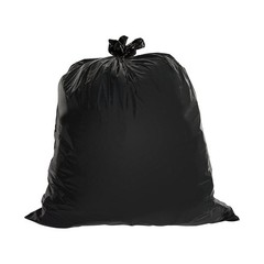 Genuine Joe Heavy-Duty Trash Can Liners, 60 Gallon, 50 Per Box, GJO01535, Black