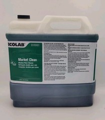 Sealed Ecolab 6149461 2.5ga (9.46 L) Market Clean Alkaline Daily Floor Cleaner