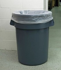 High Density Industrial Can Liners, 56 gal, 16 microns, 43 x 48, 200 Ct.