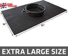 XL Oil Spill Mat (36″ X 59″), Premium Absorbent Oil Pad, Reusable, Washable, Dur