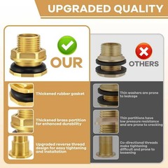 Carvedexquisitely 2 Pack 1/2″ Female NPT and 3/4″ 2 Pack, Without plug-2