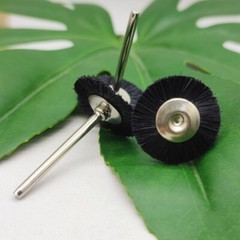 Rotary Tool 1″ Bristle Head Jewelry Buffing Polishing Wheels Brushes Black 12Pcs
