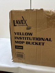 Janitorial 35 qt. yellow Funnel institutional mop bucket makes mopping a breeze