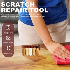 11 pcs Wood Floor Scratch Repair Wax Blocks Vinyl Kit As Shown 1