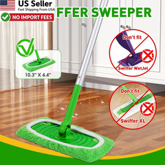 8Pcs Reusable Microfiber Mop Pads Swiffer Compatible Washable Wet Dry FROM USA