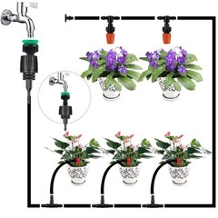 6pcs 1/4 Inch Drip Irrigation Tubing to Faucet/Garden Hose Adapter Drip…