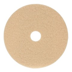 Burnishing Floor Pads, 20″ Diameter, Tan, 5/Carton