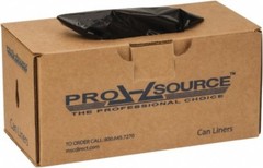 50 Count PRO-SOURCE Heavy-Duty 33 Gallon Black Trash Bags, 33″ W x 40″ H