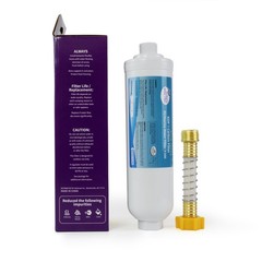 Great Value RV Water Filter 1 Pack, With Flexible Hose, F200, Activated Carbon