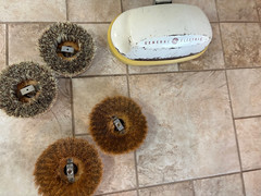 Vintage GE Twin Brush Scrubber Model P11FP1 w/ 4 Brushes (1950’s) Working