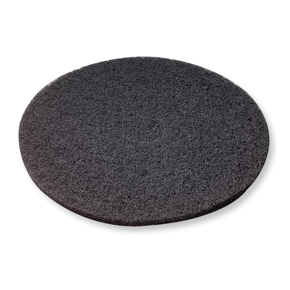 ABILITY ONE 7910-00-820-9912 Stripping Pad,20 in Dia,Black,PK5 5LG50