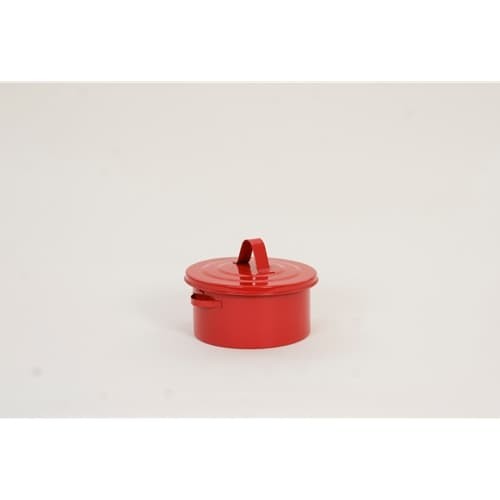 Eagle B-602 Metal Red Safety Bench Can 2-Quart FM Approved Galvanized Steel