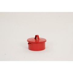 Eagle B-602 Metal Red Safety Bench Can 2-Quart FM Approved Galvanized Steel