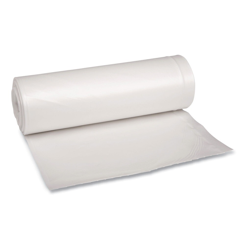 Boardwalk 538 60 gal. 1.75 mil Low Density Can Liners – Clear (100/Carton) New