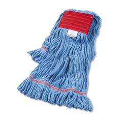 Boardwalk 503BLEA 5 in. Super Loop Cotton Wet Mop Head – Large, Blue New