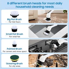 9-in-1 Electric Spin Scrubber – Cordless Cleaning Brush