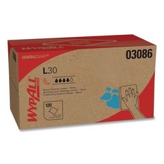 WypAll 03086 10 in. x 9.8 in. POP-UP Box L30 Towels – White (1200/Carton) New