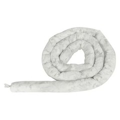 Condor 436M83 Sorbent Sock, 28 Gal, 1 1/2 In X 24 In, Oil, White, 20 Pk