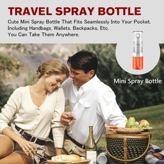 Csdtylh Mini Spray Bottle 2ml, Refillable Glass 60PCS,2ML, Clear