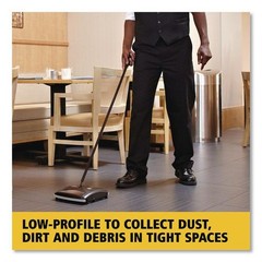 Rubbermaid Commercial 421288BLA 44 in. Floor and Carpet Sweeper – BK/GY New
